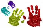 Hand Colors Stock Photo