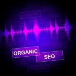 Organic Seo Indicates Search Engine Website Optimization Stock Photo