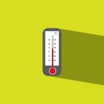 Termometer Flat Icon   Illustration  Stock Photo