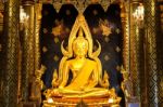 Phra Buddha Chinnarat At Phra Si Rattana Mahathat Temple ,phitsa Stock Photo