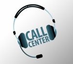 Headphone Of Call Center Stock Photo