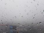 Rain Drops On Window Stock Photo