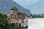 Chateau De Chillon In Montreux Switzerland Stock Photo