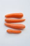 Carrot On White Background Stock Photo