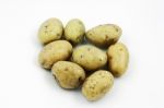 Yukon Gold Potatoes Stock Photo