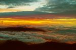 Sunrise From Volcano Baru In Panama Stock Photo