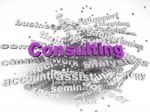 3d Image Consulting Issues Concept Word Cloud Background Stock Photo