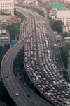 Traffic Jam On Express Way Bangkok, Thailand Stock Photo