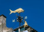 London, Uk - June 14 : London's Flyin' Fish Weather Vane In Lond Stock Photo