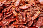 Sundried Red Tomatoes In Olive Oil Stock Photo