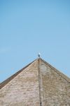 Heron Bird On The Top Of A Wooden Structure Stock Photo