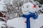 Snowman In East Grinstead Stock Photo
