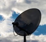 Satellite Dish For Communications Stock Photo