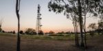 Large Radio And Communications Tower In Queensland Stock Photo