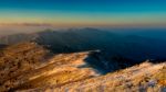 Deogyusan Mountains At Sunrise In Winter, South Korea Stock Photo