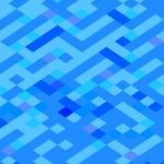 Blue Maze Abstract Low Polygon Background Stock Photo