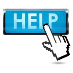 Help Button Stock Photo