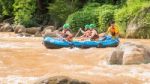 Whitewater Rafting On The Rapids Of  Maetang River On June 15, 2 Stock Photo