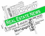 Real Estate News Means For Sale And Headlines Stock Photo