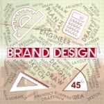 Brand Design Shows Branding Concept And Logo Stock Photo