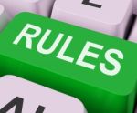Rules Keys Shows Guidance Policy Or Regulations Stock Photo