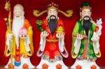 Chinese Gods Stock Photo