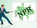 Npr Currency Shows Exchange Rate And Currencies Stock Photo