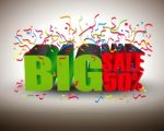Illustration Of Big Sale Stock Photo