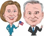 Hillary Clinton And Tim Kaine Election 2016 Stock Photo
