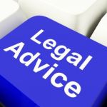 Legal Advice Text Computer Key Stock Photo
