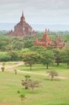 Ancient Pagodas In Bagan Mandalay, Myanmar Stock Photo