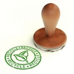 Recycle Rubber Stamp Stock Photo
