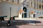 Monte Carlo, Monaco - April 19 ; Guard On Duty At The Palace In Stock Photo