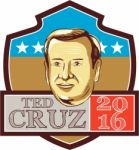 Ted Cruz President 2016 Republican Shield Stock Photo