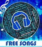 Free Songs Represents No Charge And Freebie Stock Photo