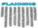 3d Image Planning  Issues Concept Word Cloud Background Stock Photo