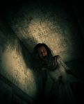 3d Illustration Of Ghost Woman In Haunted House Stock Photo