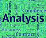 Analysis Word Shows Data Analytics And Analyse Stock Photo