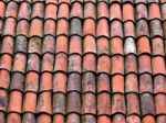Clay Roof Tiles Stock Photo