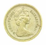 British One Pound Coin Of 1983 Stock Photo