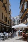 Malaga, Andalucia/spain - July 5 :view Of The City Centre Of Mal Stock Photo