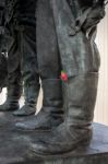 London - November 3 : Philip Jackson's Sculpture Commemorating R Stock Photo