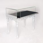 Silver Display Table Stock Photo