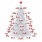 White Christmas Tree Stock Photo