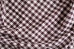 Plaid Tablecloth Background Stock Photo