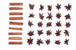 Aromatic Cinnamon Sticks And Star Anise Stock Photo