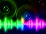 Sound Wave Background Means Music Volume Or Amplifier Stock Photo
