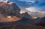 Bromo Volcano Form East Java Stock Photo