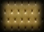 Luxurious Dark Golden Leather  Seat Upholstery Stock Photo