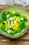 Fresh Avocado Salad Stock Photo